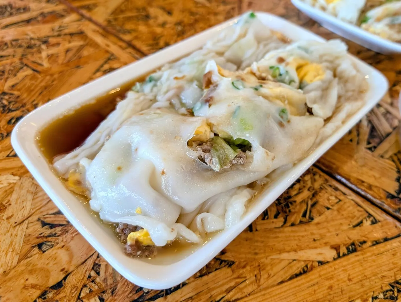 潮汕肠粉,皮薄浇卤汁
