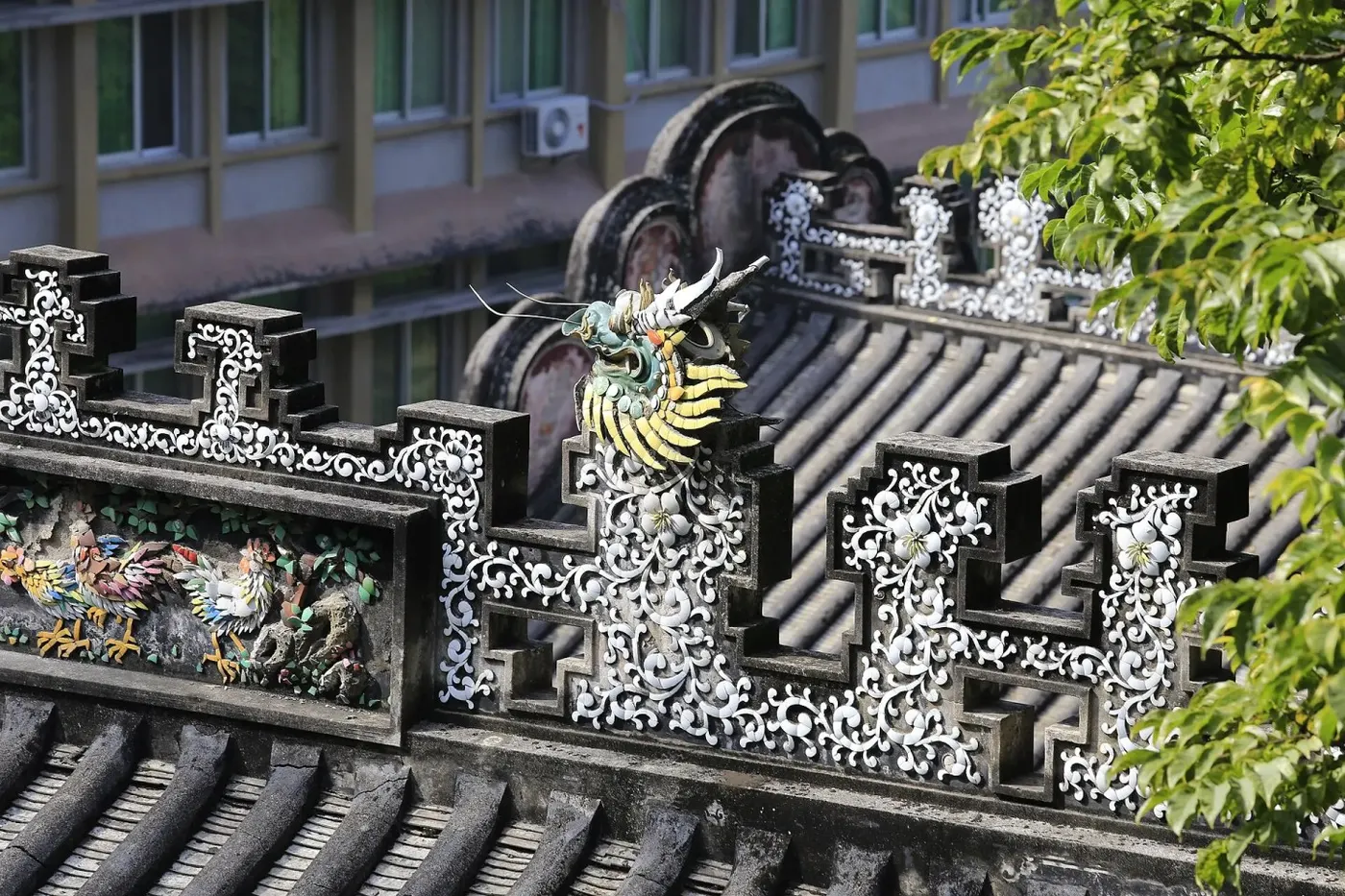 韩文公祠屋脊嵌瓷