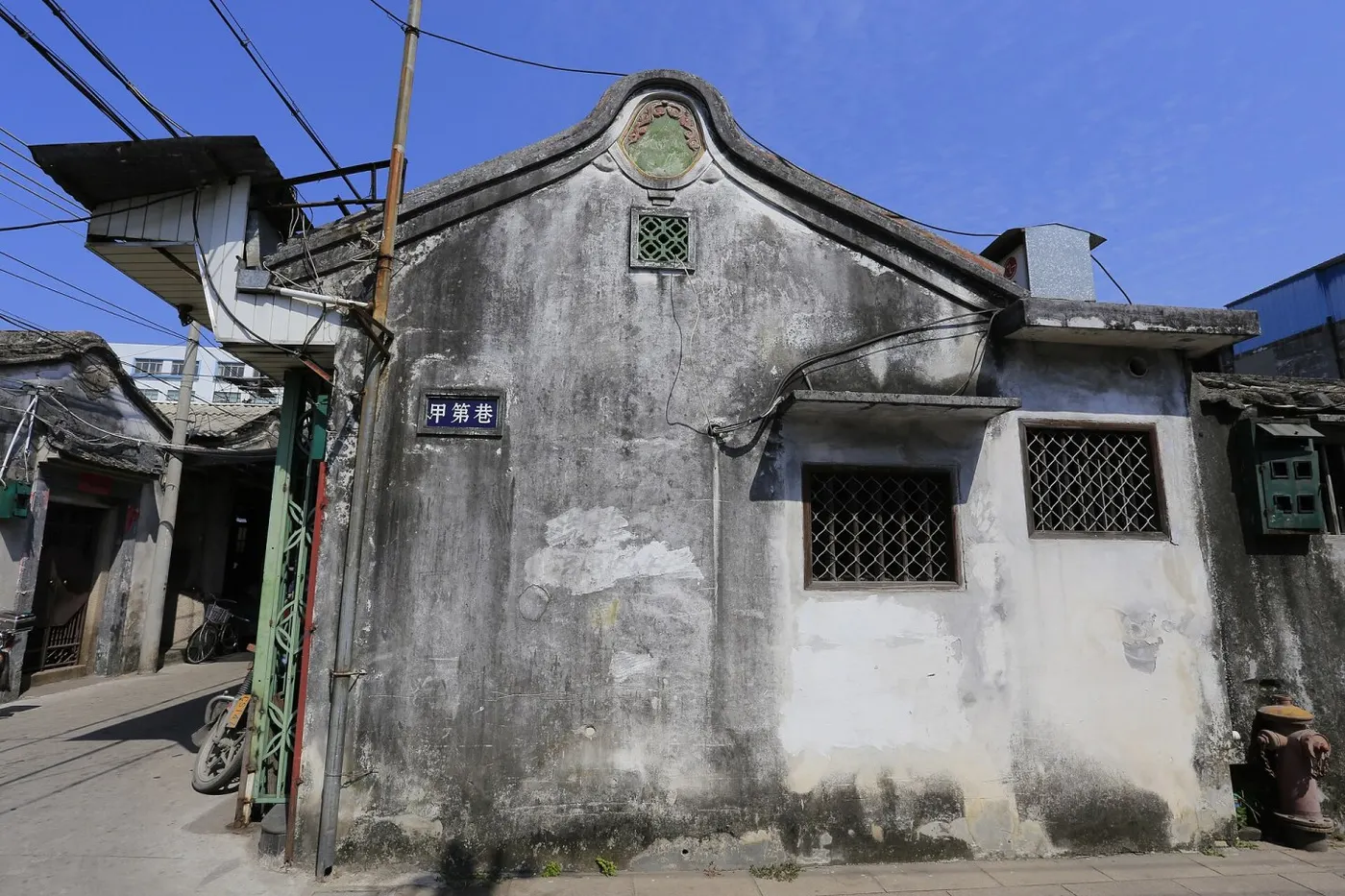 潮州老城古民居，门楼与天井