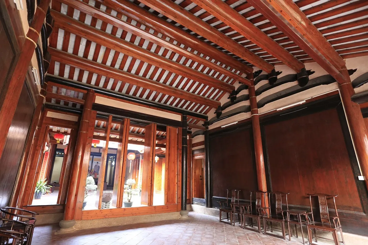 许驸马府内院梁架